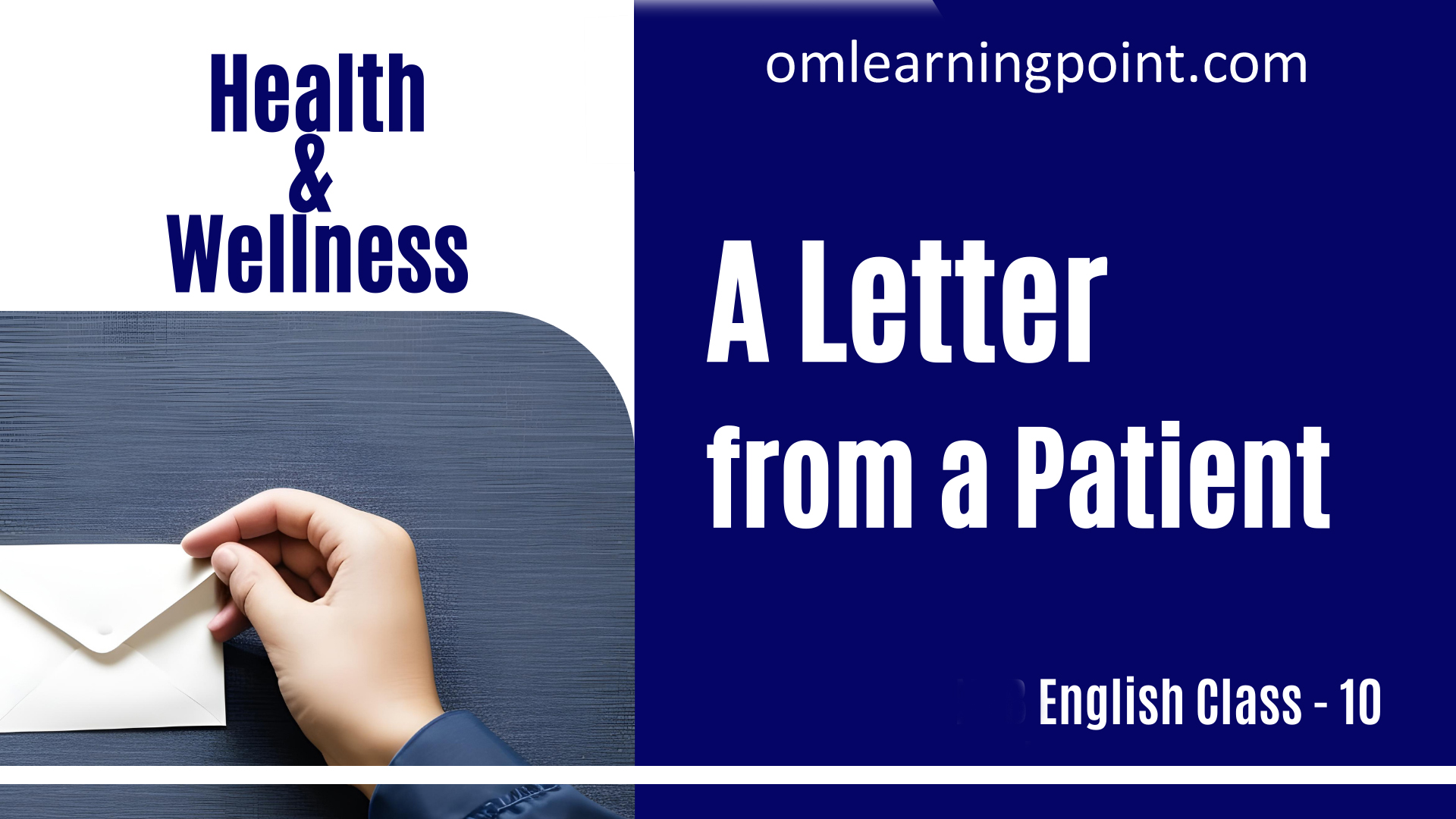 A Letter From a Patient