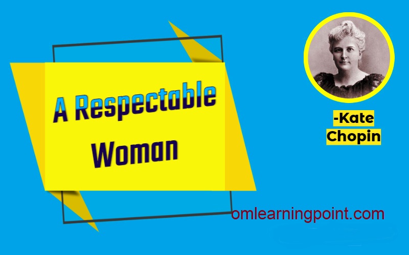 The short story 'A Respectable Woman' is structured around the character of Mrs. Baroda and her inner conflict as she finds herself attracted to her husband's friend. The conflict follows the pattern of classical fiction and moves from exposition to rising action and then to climax and resolution.