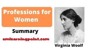 Profession for Women -By Virginia Wolf